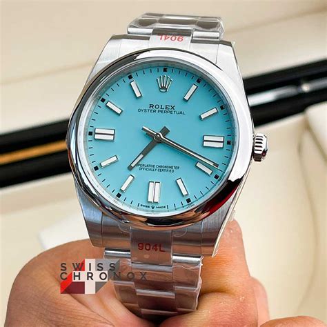 rolex turquoise oyster perpetual 41|Rolex Oyster Perpetual 36mm blue.